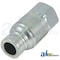 A & I Products Coupler, Male Flat Face; FEM Series, ISO 16028 4" x2" x1" A-FEM-502-8FP - alternate 1